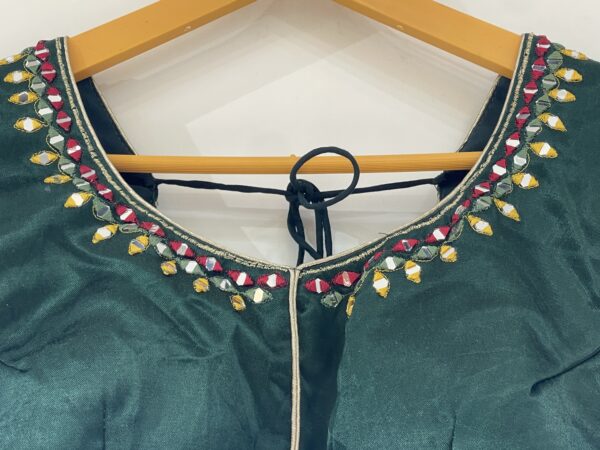 Meera's Lehenga - Royal Multicolor Patchwork Chaniya Choli with Velvet Blouse & Embroidered Dupatta - Image 9