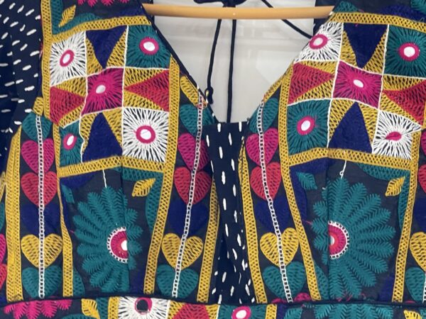 Meera's Lehenga – Black & Mustard Navratri Chaniya Choli Set with Kutchi Mirror Embroidery - Image 7